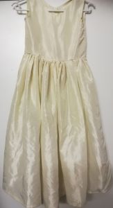 Kids Costumes to Hire - Off White Shiny Dress  - GIRL
